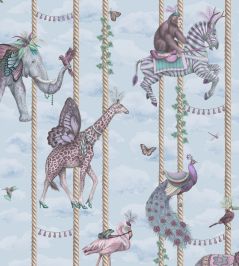 Carousel Wallpaper by Brand McKenzie Blue Carousel Wallpaper by Brand McKenzie Blue