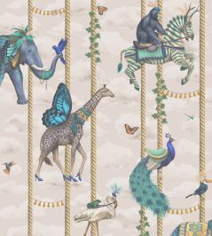 Carousel Wallpaper by Brand McKenzie Linen Carousel Wallpaper by Brand McKenzie Linen