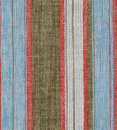 Carskiey Broad Stripe Fabric by Fermoie Blue/Green Carskiey Broad Stripe Fabric by Fermoie Blue/Green