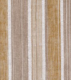 Carskiey Broad Stripe Fabric by Fermoie Neutral/Yellow Carskiey Broad Stripe Fabric by Fermoie Neutral/Yellow
