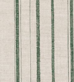 Carskiey Single Stripe Fabric by Fermoie Green Carskiey Single Stripe Fabric by Fermoie Green