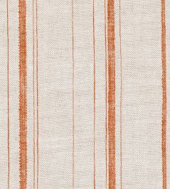Carskiey Single Stripe Fabric by Fermoie Orange Carskiey Single Stripe Fabric by Fermoie Orange