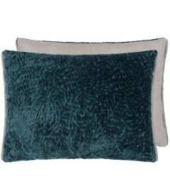 Cartouche Cushion 45 x 60cm by Designers Guild Teal Cartouche Cushion 45 x 60cm by Designers Guild Teal