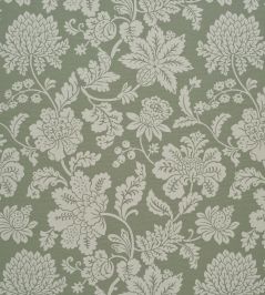 Cartouche Fabric by James Hare Old Green Cartouche Fabric by James Hare Old Green