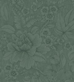 Casa De Fiore Wallpaper by Eijffinger Dark Green Casa De Fiore Wallpaper by Eijffinger Dark Green