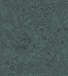 Casa De Fiore Wallpaper by Eijffinger Denim Blue Casa De Fiore Wallpaper by Eijffinger Denim Blue