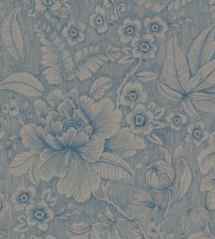 Casa De Fiore Wallpaper by Eijffinger Khaki/Blue Casa De Fiore Wallpaper by Eijffinger Khaki/Blue