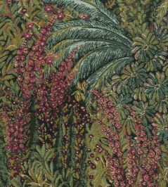 Cascade Jacquard Fabric by Cole & Son Leaf Green Cascade Jacquard Fabric by Cole & Son Leaf Green