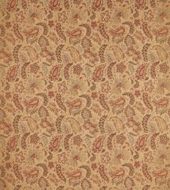 Caserta Paisley Fabric by Zoffany Antique Gold Caserta Paisley Fabric by Zoffany Antique Gold