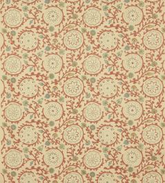 Caspian Fabric by Colefax and Fowler Tomato Caspian Fabric by Colefax and Fowler Tomato
