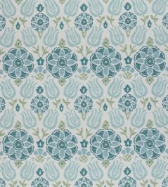 Cassia Fabric by Clarke & Clarke Peacock/Sky Cassia Fabric by Clarke & Clarke Peacock/Sky