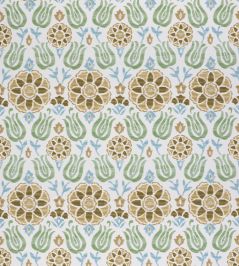 Cassia Fabric by Clarke & Clarke Seafoam/Mustard Cassia Fabric by Clarke & Clarke Seafoam/Mustard