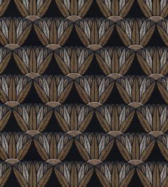 Castalia Wallpaper by Casamance Noir/Mordore Castalia Wallpaper by Casamance Noir/Mordore