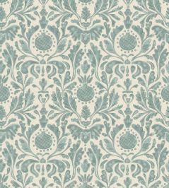 Castellane Wallpaper by Nina Campbell Aqua Castellane Wallpaper by Nina Campbell Aqua