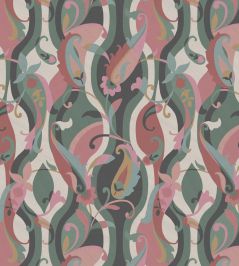 Castillo Wallpaper by Osborne & Little Celadon/Rose Castillo Wallpaper by Osborne & Little Celadon/Rose