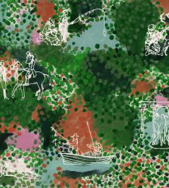 Castle's Garden Wallpaper by MINDTHEGAP Verdant Green Castle's Garden Wallpaper by MINDTHEGAP Verdant Green