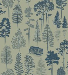 Catskills Wallpaper by Mini Moderns Blue Lichen Catskills Wallpaper by Mini Moderns Blue Lichen