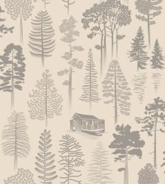 Catskills Wallpaper by Mini Moderns Weathered Cedar Catskills Wallpaper by Mini Moderns Weathered Cedar