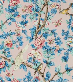 Caverley Wallpaper by Sanderson Rose/French Blue Caverley Wallpaper by Sanderson Rose/French Blue