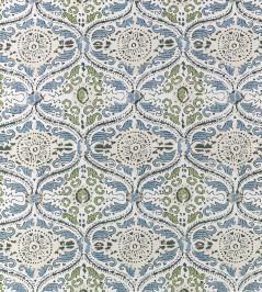 Cecilia Fabric by Anna French Blue and Green Cecilia Fabric by Anna French Blue and Green