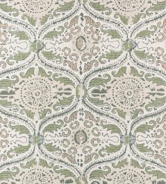 Cecilia Wallpaper by Anna French Green and Beige Cecilia Wallpaper by Anna French Green and Beige