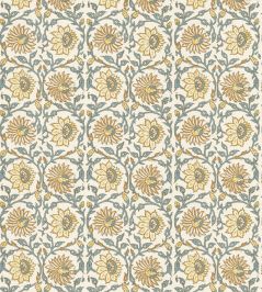 Cecily Wallpaper by GP & J Baker Ochre/Teal Cecily Wallpaper by GP & J Baker Ochre/Teal