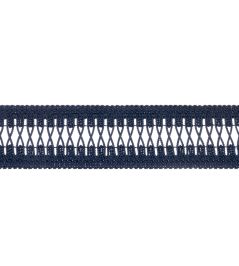 Cecily Tape Trimming by Thibaut Navy Cecily Tape Trimming by Thibaut Navy