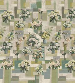 Celadon Vase Grasscloth Mural by Designers Guild Celadon Celadon Vase Grasscloth Mural by Designers Guild Celadon