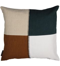 Centon Cushion 45 x 45cm by Maison Casamance Praline Bleu Canard Centon Cushion 45 x 45cm by Maison Casamance Praline Bleu Canard
