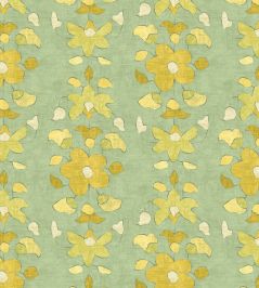 Chamba Fabric by Lewis & Wood Lemongrass Chamba Fabric by Lewis & Wood Lemongrass
