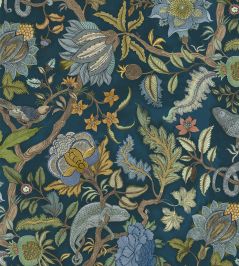 Chameleon Trail Wallpaper by Josephine Munsey Bright Blues and Greens Chameleon Trail Wallpaper by Josephine Munsey Bright Blues and Greens