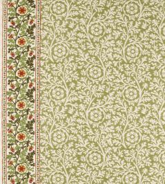 Chamomile Embroidery Fabric by Morris & Co Forest Chamomile Embroidery Fabric by Morris & Co Forest