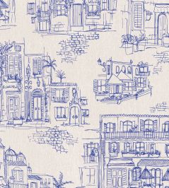 Charming Lanes Wallpaper by Brand McKenzie Denim Charming Lanes Wallpaper by Brand McKenzie Denim