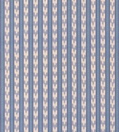 Chart Stripe Fabric by Mulberry Home Blue Chart Stripe Fabric by Mulberry Home Blue