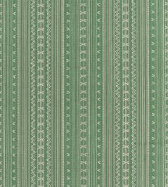 Charter Stripe Embroidery Fabric by Thibaut Green Charter Stripe Embroidery Fabric by Thibaut Green
