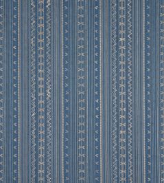 Charter Stripe Embroidery Fabric by Thibaut Navy Charter Stripe Embroidery Fabric by Thibaut Navy