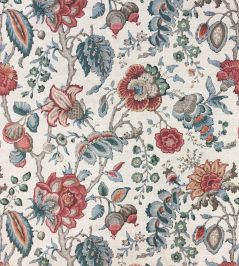 Chatterpie Linen Fabric by Ian Sanderson Hana Blue Chatterpie Linen Fabric by Ian Sanderson Hana Blue