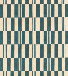 Checkerboard Recycled Fabric by Kirkby Design Kingfisher Checkerboard Recycled Fabric by Kirkby Design Kingfisher