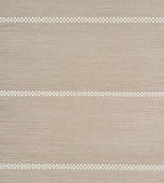 Checkered Stripe Sisal Wallpaper by Schumacher Flax Checkered Stripe Sisal Wallpaper by Schumacher Flax