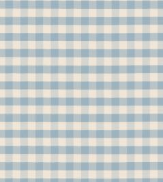 Checkmate Fabric by George & Minnie Chalky Blue Checkmate Fabric by George & Minnie Chalky Blue