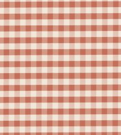 Checkmate Fabric by George & Minnie Terracotta Checkmate Fabric by George & Minnie Terracotta