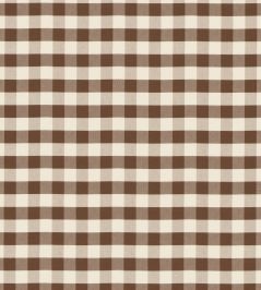 Checkmate Fabric by George & Minnie Walnut Checkmate Fabric by George & Minnie Walnut