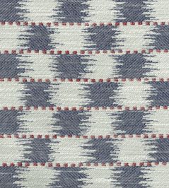 Chequers Fabric by Titley and Marr Indigo Chequers Fabric by Titley and Marr Indigo