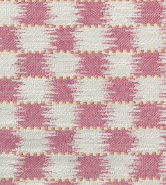 Chequers Fabric by Titley and Marr Rose Chequers Fabric by Titley and Marr Rose