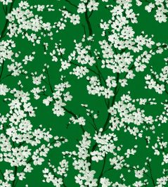 Cherry Blossom Wallpaper by Coordonne Emerald Cherry Blossom Wallpaper by Coordonne Emerald