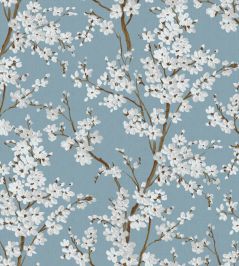 Cherry Blossom Wallpaper by Coordonne Turquoise Cherry Blossom Wallpaper by Coordonne Turquoise