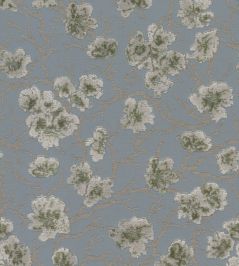 Cherry Blossom Fabric by Zimmer + Rohde Blue Cherry Blossom Fabric by Zimmer + Rohde Blue
