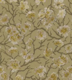 Cherry Blossom Fabric by Zimmer + Rohde Yellow Cherry Blossom Fabric by Zimmer + Rohde Yellow