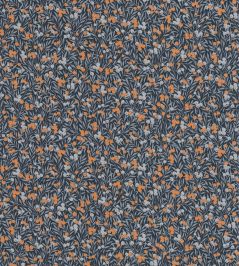 Cherry Wallpaper by Casadeco Bleu Nuit / Orange Cherry Wallpaper by Casadeco Bleu Nuit / Orange