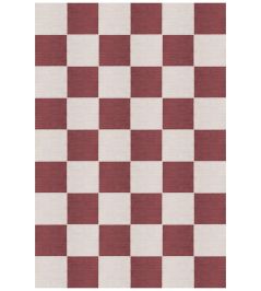 Chess Flatweave Rug by Layered Burgundy Chess Flatweave Rug by Layered Burgundy